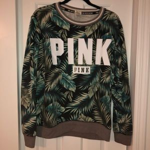 Green Victoria's Secret PINK Crewneck